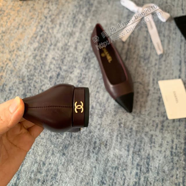 Chanel女鞋 香奈兒2020Cruise新款 小香單鞋 Chanel羊皮後空涼鞋  naq1127